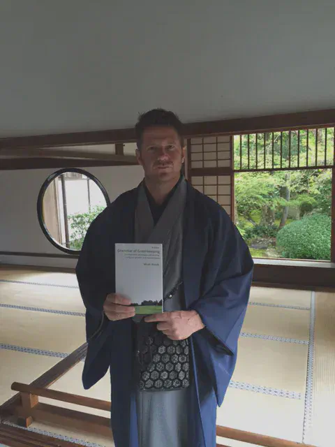 A rare first edition of [A Short Grammar of Greenkeeping](https://leanpub.com/short_grammar_of_greenkeeping) in Kyoto.