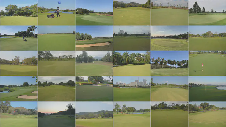 Soil nutrient analyses were conducted on these 30 pictured putting greens in central Thailand from November 2021 to January 2022. The greens were also rated on a five point quality scale.